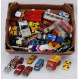 DIECAST: A box of assorted vintage loose