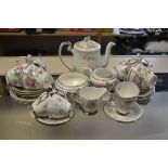 Two vintage part tea services, the first