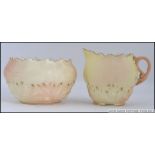 A Locke & Co Worcester sugar bowl and cr