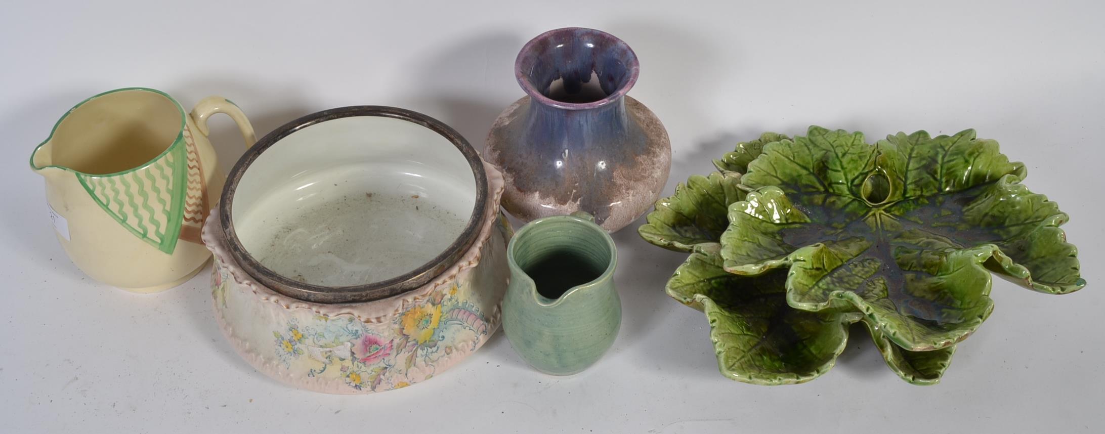 A collection of pottery to include Beswick examples and a pair of Bretby leaf dishes - Image 2 of 3