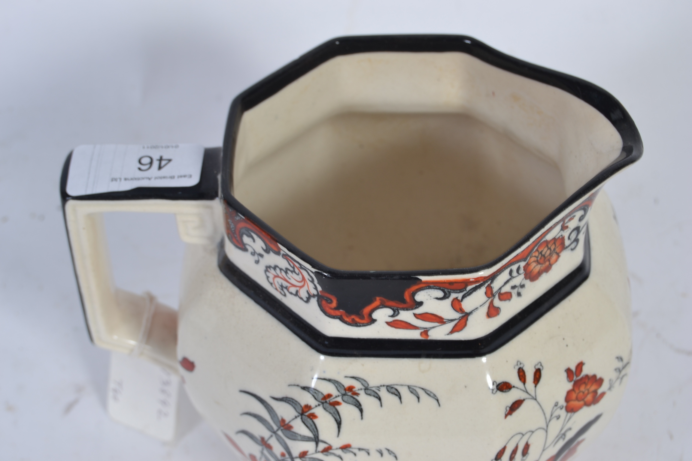 A 19th Century Doulton (pre 1909) jug in the New Chantilly pattern RN597783 - Image 3 of 4