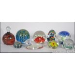 Paper weights , a mixed lot , including some fine examples from Medina , Villeroy and Boch ,