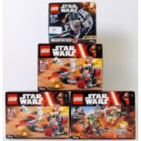 LEGO; A collection of 4x Lego Star Wars boxed sets - 75134 (x2), 75133 and a Microfighters 75128.