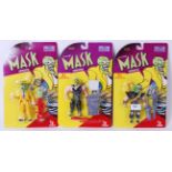 THE MASK; A collection of 3x Toy Island ' The Mask ' carded action figures.