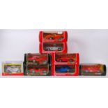 BURAGO: A collection of 8x 1:24 scale Burago boxed diecast model cars - Jaguar, Bugatti,