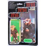 STAR WARS: An original 1983 Tri logo Star Wars LFL carded action figure of ' Ree Yees .
