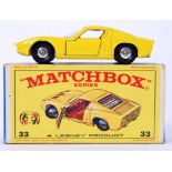 MATCHBOX LESNEY: An original vintage Matchbox Lesney Series diecast model No. 33 Lamborghini Miura.