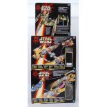 STAR WARS; A collection of 3x Star Wars Episode One Hasbro playsets,