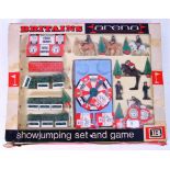 BRITAINS: An original vintage Britains Showjumping Set & Game.