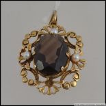 9 carat decorative gold pendant Birmingh