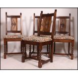 A set of 4 Old Charm oak dining chairs o