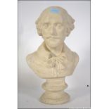A large plaster bust study dating to the