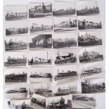RAILWAY PHOTOGRAPHS: A good collection of what appear to be candid or press photographs of vintage