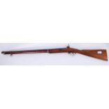 RIFLE: A 19th century percussion cap rifle gun,