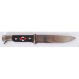 HITLER YOUTH KNIFE: A German Nazi Third Reich Hitler Youth dagger by Friedrich Herder Abraham Sohn,