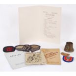 EPHEMERA: A collection of interesting military related ephemera to include Polish Air Force 1940