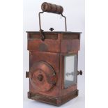 COPPER LAMP: A fabulous antique late 19th century Victorian copper lamp.