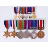 MEDAL GROUP: An interesting medal group, relating to a Hubert R Britton Dvr 14301878,
