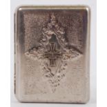 CIGARETTE CASE: An unusual 20th century WWII era Third Reich decorated ' Stalingrad Cross '