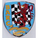 BARC: An original vintage British Automobile Racing Club enamel car badge,