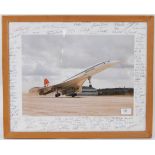 CONCORDE: An original 1970's Concorde framed and glazed print,