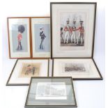 MILITARY PRINTS: A collection of antique and 20th century military interest and related prints.