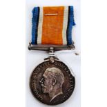 WAR MEDAL: A First World War WWI issued war medal to Sapper WR-321014 A.
