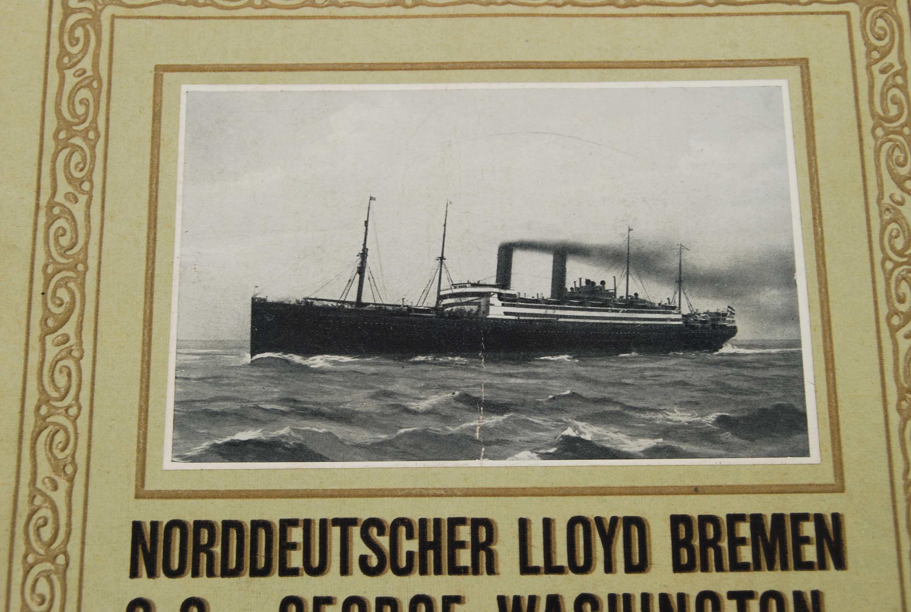 SHIPPING: An original Norddeutscher Lloyd ' SS George Washington ' ship brochure. - Image 2 of 6