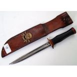 DAGGER: An unusual 20th century likely WWII era military style dagger.