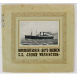 SHIPPING: An original Norddeutscher Lloyd ' SS George Washington ' ship brochure.