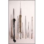 A collection of fishing rods - boat rods to include Shakespeare Serpent, Shakespeare Ugly Stik,