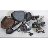 A collection of Fishing reels to include a Jarvis Walker Nexium 7000, Garcia Mitchell 810,