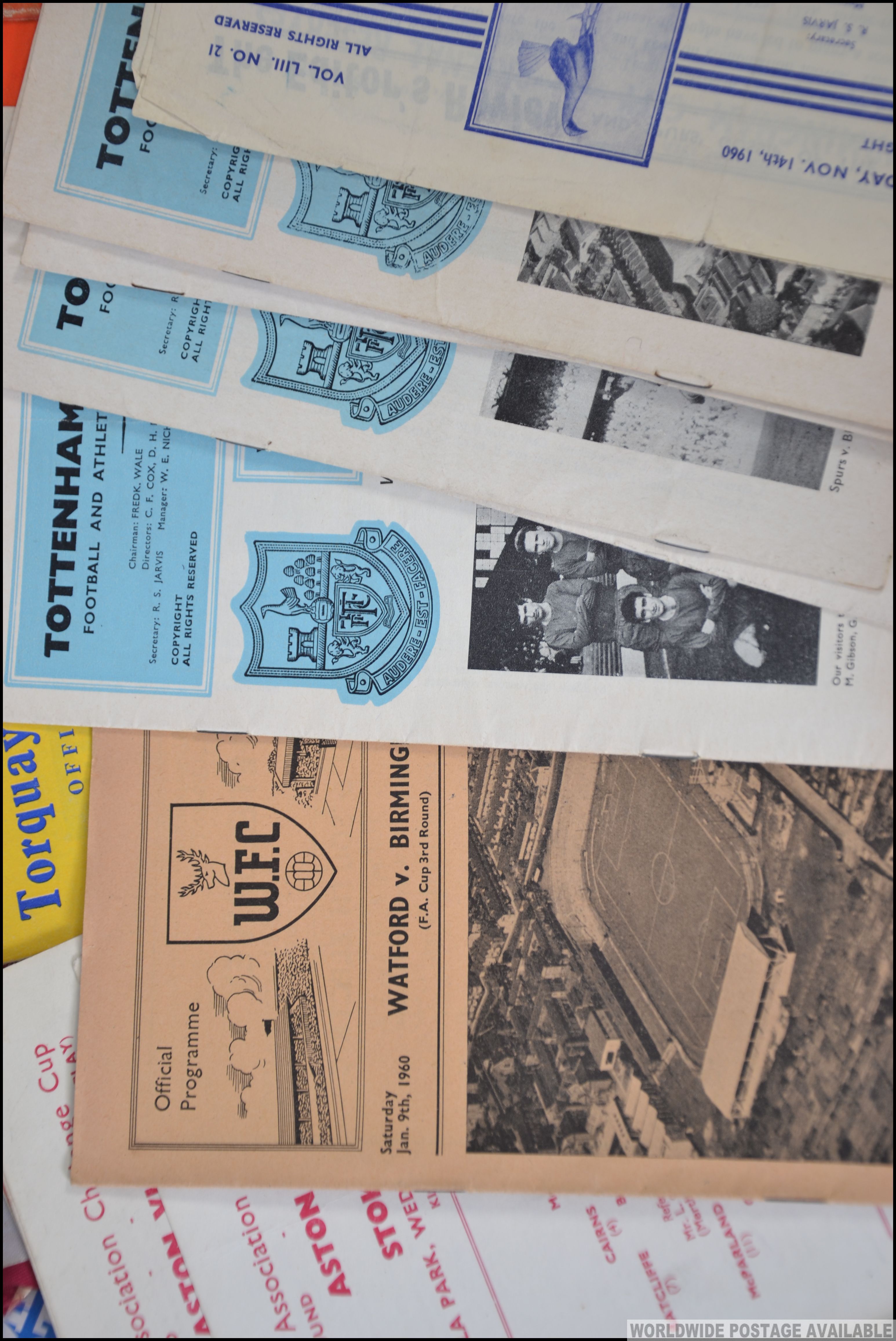 A collection of post war football programmes with the earliest dating to 1948 England V Scotland - Image 5 of 11
