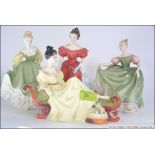 Royal Doulton ladies x 4 .