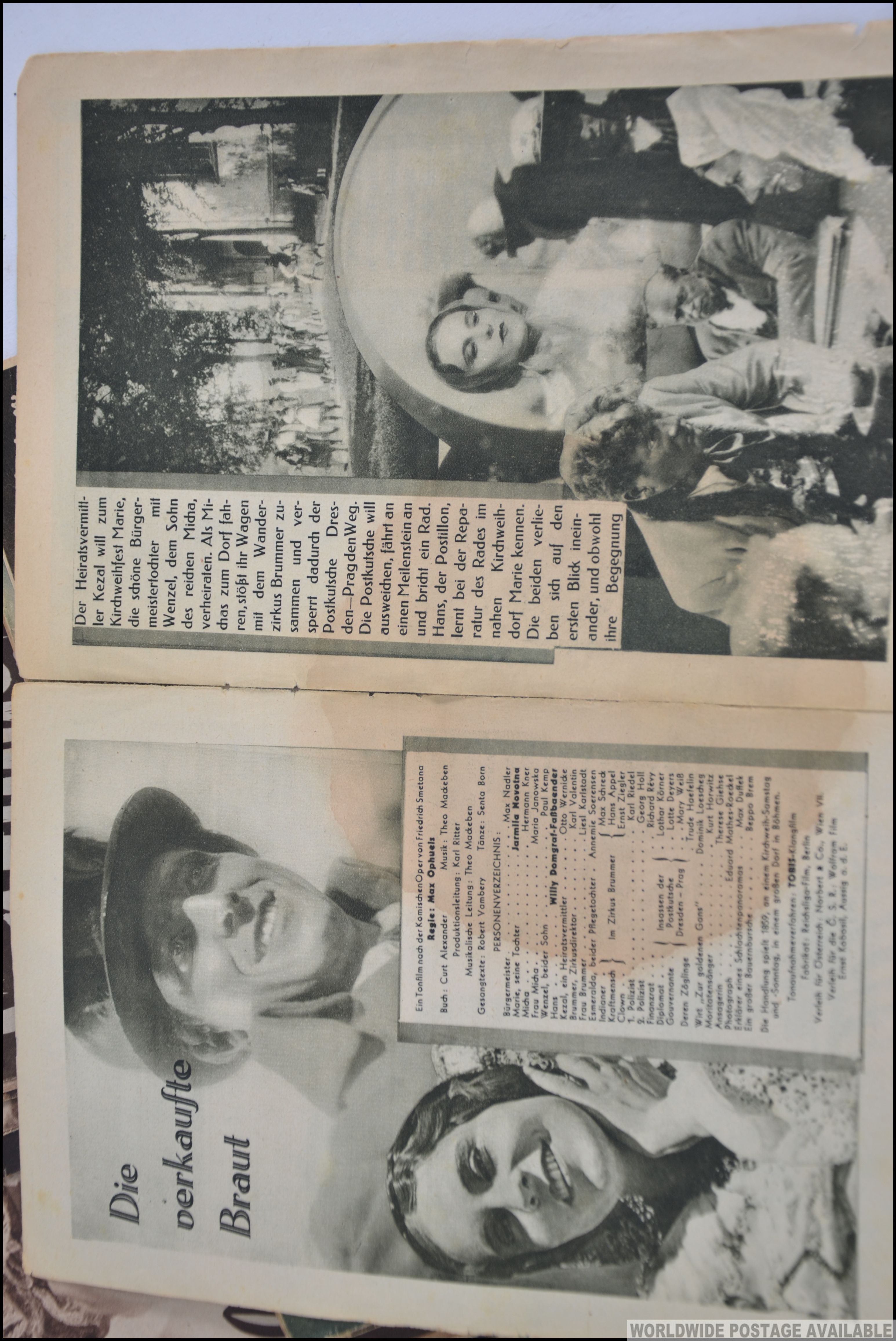 A collection of vintage Austrian film / cinema magazines / programmes dating from the 1930's - Image 2 of 3