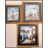 3 x framed and glazed prints of Grecian