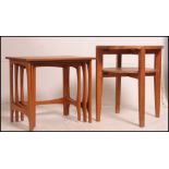 A 1970's Danish influenced teak nest of