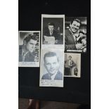 Autographs; A small selection of autogra