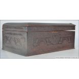 A late 19th century Chinese carved woode