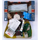 SCALEXTRIC: A box of assorted vintage Sc