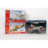 MODEL KITS: A collection of 3x model kits, all unused and complete to include Tamiya F84G,