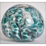 Paperweight - An unusual mottled controlled bubble paperweight,