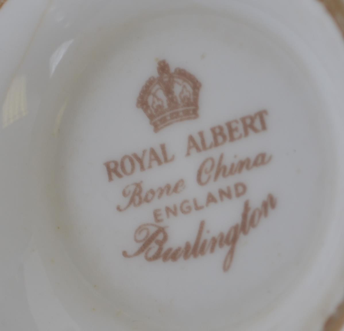 A Royal Albert China tea service in the Burlington pattern consisting of cups, saucers, side plates, - Image 3 of 4