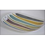 Swedish GUSTAVSBERG ( most likely by STIG LINDBERG ) serving dish / plate , in the leaf print .