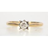 An 18ct gold and diamond vintage ladies