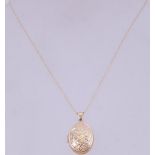 A 9ct gold chain necklace. Hallmarked Bi