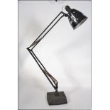 An original pre-war early 20th century Herbert Terry model 1209 large Industrial anglepoise desk