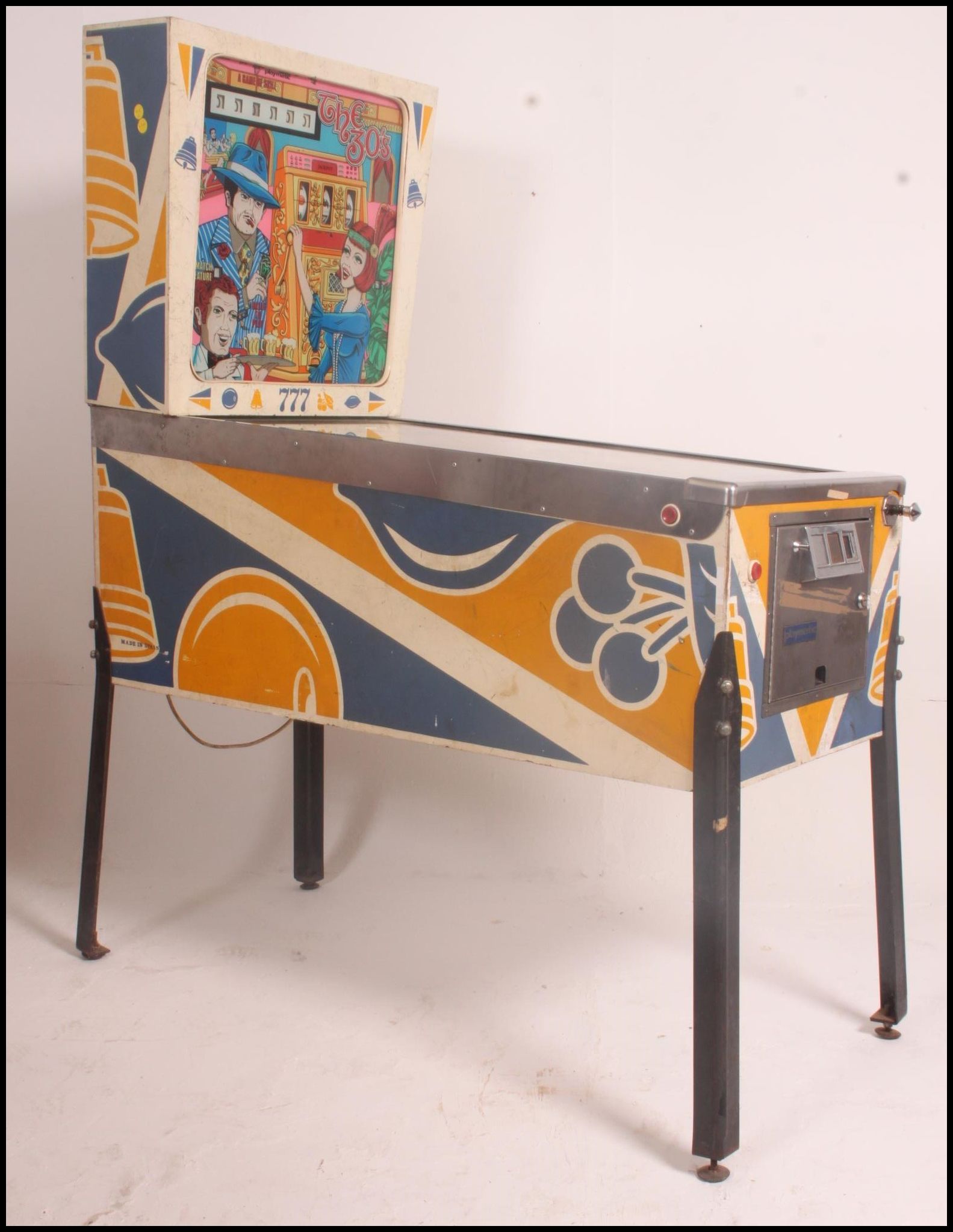 A 1977 Playmatic 777 ' The 30's ' Pinball Machine ( Pin Ball ) dating to the 1970's raised on - Image 11 of 11