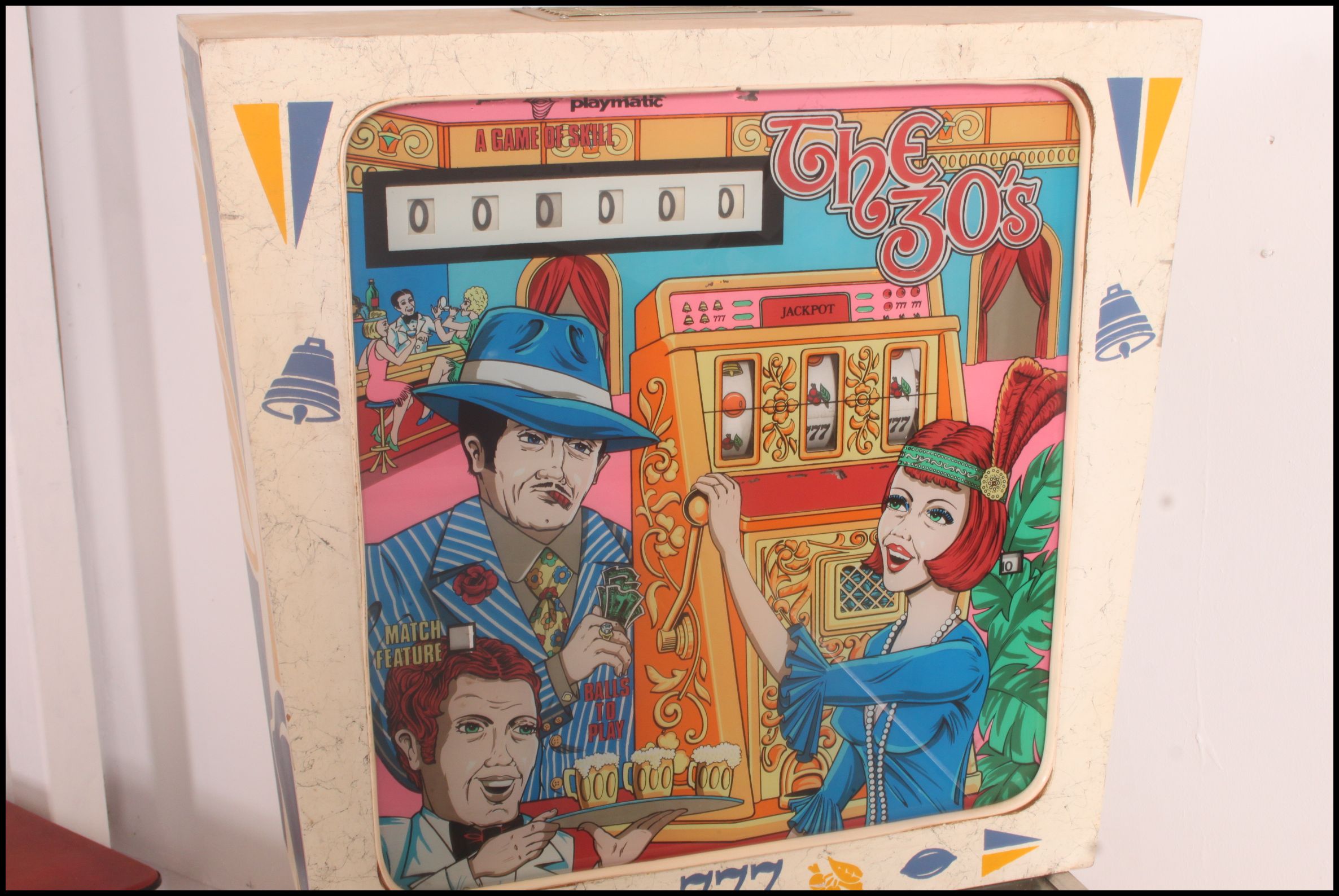 A 1977 Playmatic 777 ' The 30's ' Pinball Machine ( Pin Ball ) dating to the 1970's raised on - Image 2 of 11