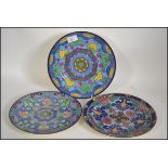 3 Royal Doulton series ware plates of de